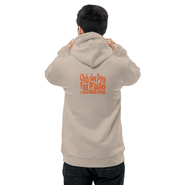 Hoodie unisexe éco-friendly - Club des ptits vins oranges d'importations privées