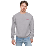 Sweatshirt unisexe - ps tendresse i love you - brodé rose sur gris