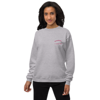 Sweatshirt unisexe - ps tendresse i love you - brodé rose sur gris