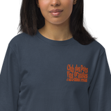 Sweatshirt unisexe matériel éco-friendly - Club des ptits vins oranges d'importations privées