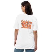 T-shirt unisexe premium éco-friendly - imprimé orange - Club des ptits vins oranges d'importations privées